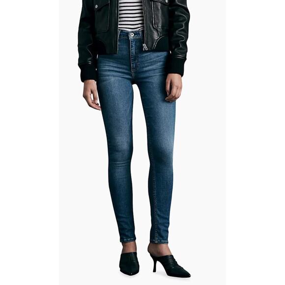 Rag & Bone Jeans, Nina High Rise Ankle Skinny, Stretch, Sz 27 - Picture 1 of 9